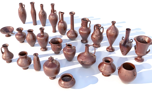 Ancient Greek Vase Earth Ceramics 3d model