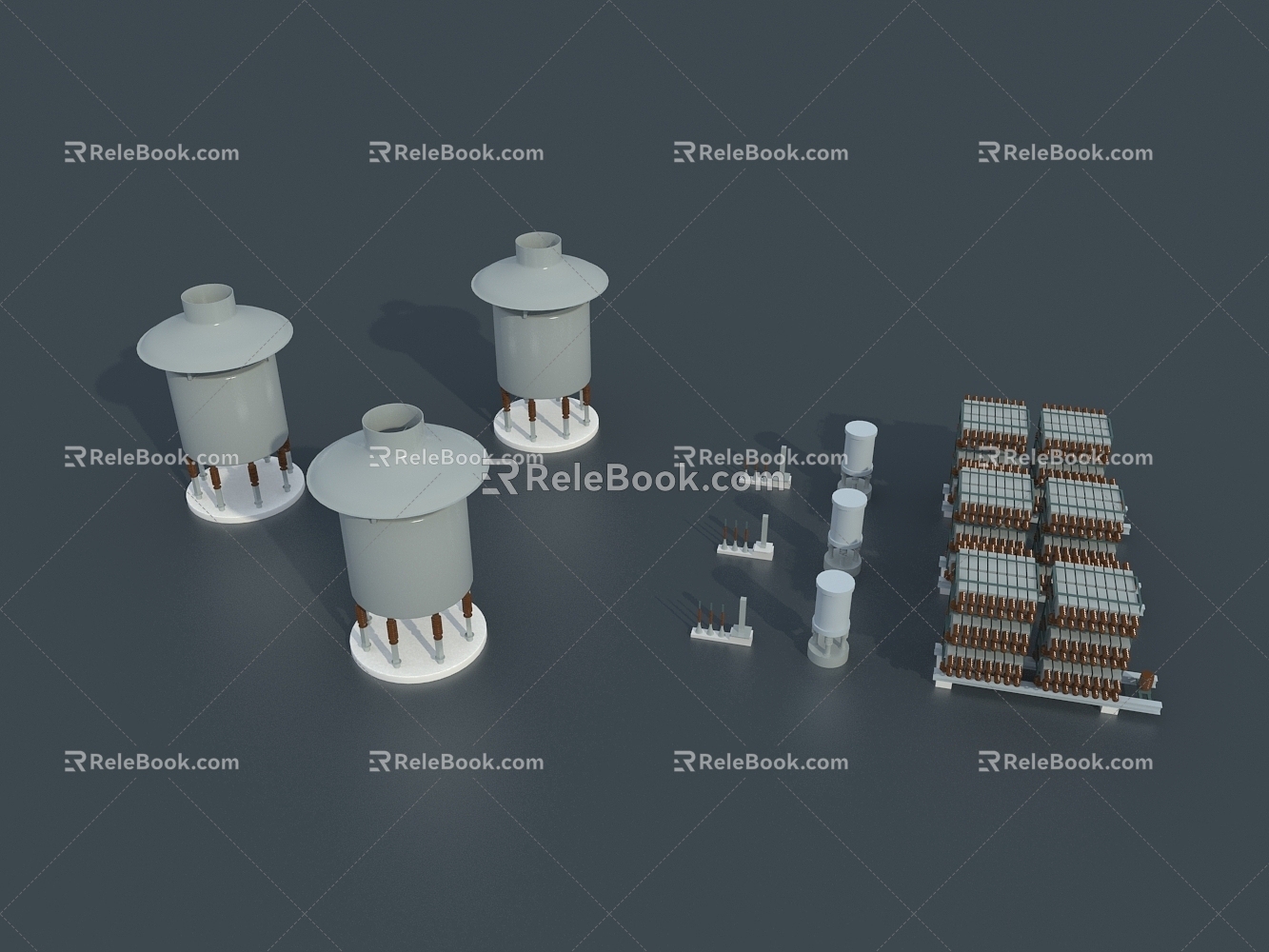 Substation Equipment Capacitor Reactor 3d model