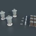 Substation Equipment Capacitor Reactor 3d model