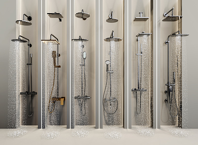 Modern shower head 3d model