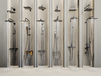 Modern shower head 3d model