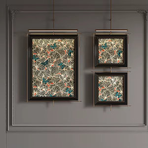 New Chinese Decorative Painting 3d model
