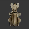 Handmade Wooden Squirrel Model Featuring Intricate 3D Puzzle Design And Light Wood Finish