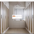 Modern style cloakroom ornaments combination 3d model