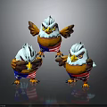 Cartoon Eagle Characters With American Flag Elements In Vibrant Colors And Various Poses