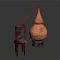 Traditional Copper Household Distillation Still With Classic Design And Sturdy Support Structure