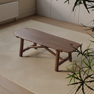 Modern shoe changing stool 3d model