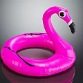 Pink Flamingo Shaped Inflatable Pool Float for Summer Water Sports Equipment
