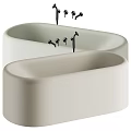 Stylish Bathtubs With Faucets In Light And Dark Color Schemes