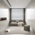 Modern Cloakroom Lazy Sofa Wardrobe Shoe Cabinet Bookcase Sofa Stool Dressing Stool Balcony Entrance Shoe Cabinet 3d model