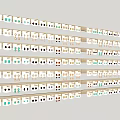 Fashion Jewelry Display With Multiple Shelves Holding Various Earrings And Accessories