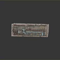 Vintage Union Pacific 2532 Wooden Train Car with Metal Roof Detailed Model