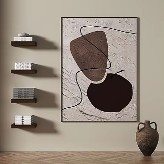Light Luxury Decoration Painting 3d model