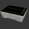 Samsung Compact Black White Printer With Control Panel For Home And Office Use 3d model