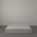 Modern White Marble Coffee Table With Simple Rectangular Design For Living Room