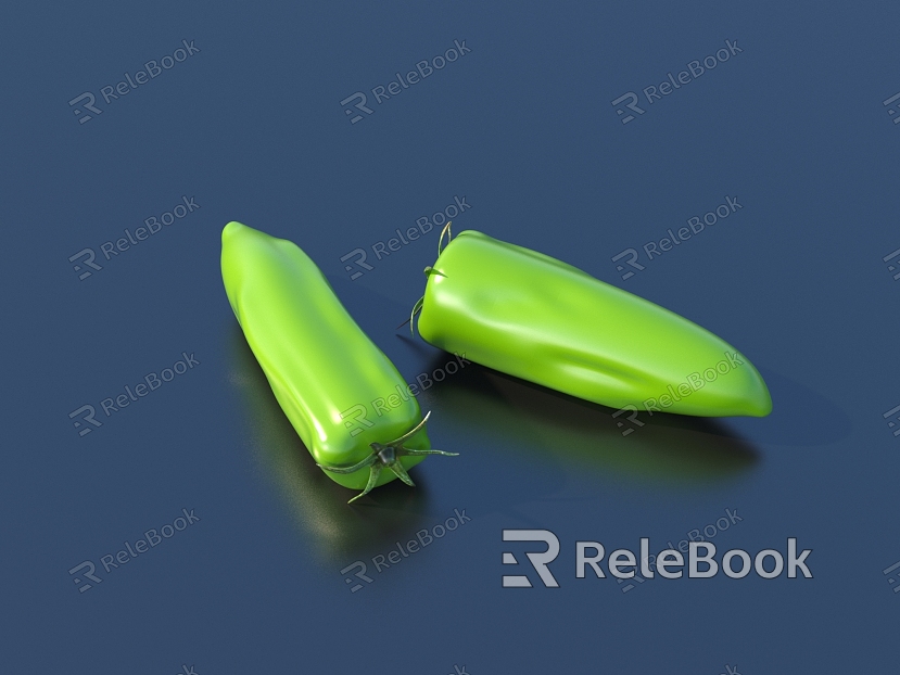 Pepper Green Pepper Vegetables Fruits and Vegetables model