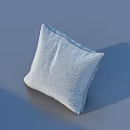 Light Blue Textured Decorative Pillow On Blue Background For Home Decor