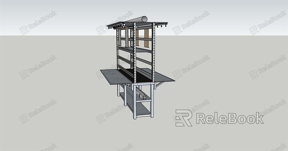 Modern industrial equipment workshop assembly line workbench model