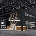 Stylish Modern Exhibition Booth Design With Colorful Decor And Textile Display Sections