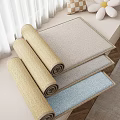 Woven Floor Mats In Various Colors Rolled And Flat For Home Decor