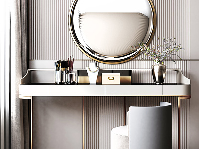 Light Luxury Dressing Table model