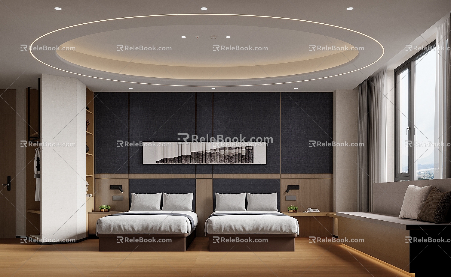 Tooling Hotel Double Room 3d model