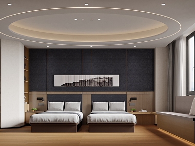 Tooling Hotel Double Room 3d model