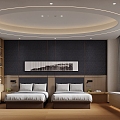 Tooling Hotel Double Room 3d model