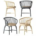 Modern Single Chair Designs With Wooden Frames Various Colors And Curved Backrests
