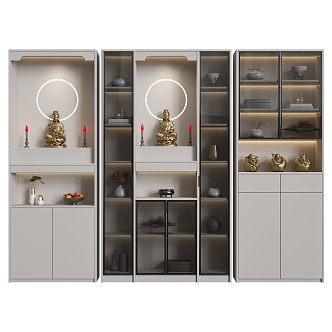 Modern Buddhist Cabinet 3d model