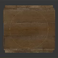 Sturdy Wooden Storage Box With Square Shape And Top Planks For Home Organization