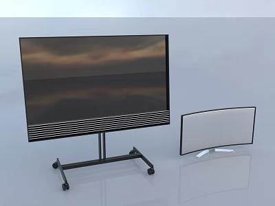 Modern TV screen 3d model