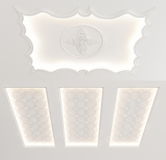 European-style ceiling 3d model