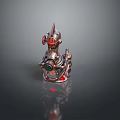 laser tower turret turntable sci-fi tower defense game tower defense sci-fi turret game turret game turret 3d model