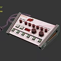 Modern electronic organ controller computer terminal industrial display industrial terminal 3d model