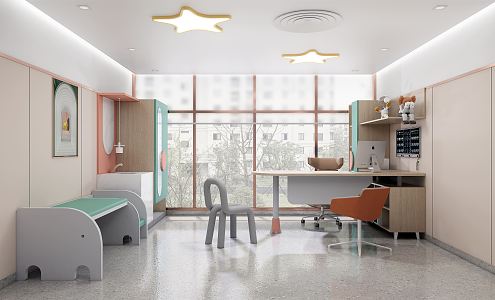 Modern Clinic Hospital Children's Clinic 3d model