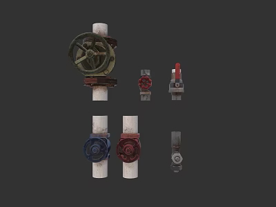 Heavy Duty Industrial Equipment With Valves Pipes And Precision Fittings For Manufacturing Plants 3d model