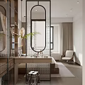 Modern Bedroom Interior Design With Upholstered Headboard Nightstands And Wall Art
