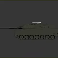 Detailed Modern Military Tank 3D Render With Turret Cannon Tracks And Gray Exterior
