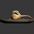 Lizard Shaped Fried Egg in Frying Pan with Golden Color and Tasty Appeal