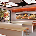 Ruyi Wonton Restaurant Exterior With Orange Facade Freshly Wrapped Wontons Menu And Interior Seating