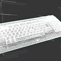 Stylish Keychron Full Size Mechanical Keyboard With Gray White Keycaps