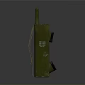 Green Military Weapon Handheld Device With Antenna And Black Control Buttons