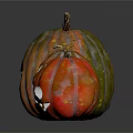 Colorful Decorative Pumpkins With Smiley Faces In Various Sizes For Home Use