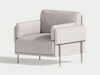 Modern Single Sofa Single Chair Leisure Chair 3d model