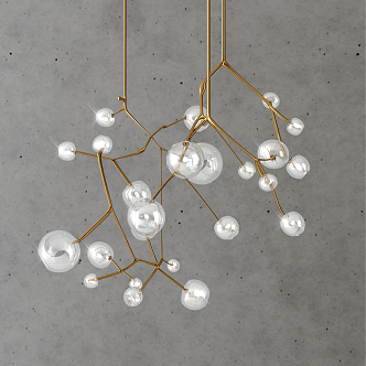 Light Luxury Chandelier 3d model