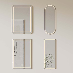 Mirror Modern Makeup Mirror Decorative Mirror Vanity Mirror 3d model