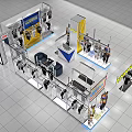Modern Fashion Clothing Store Interior With Clothing Racks Mannequins Sofa Tables And Display Areas