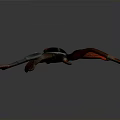 Realistic 3D Rendered Spider With Red Glowing Eyes And Long Legs