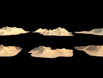 small desert mound 3d model